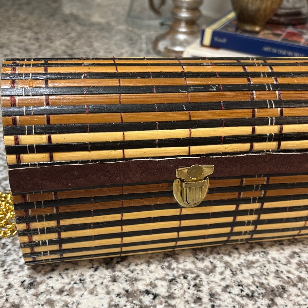 Vintage Straw Box Bag